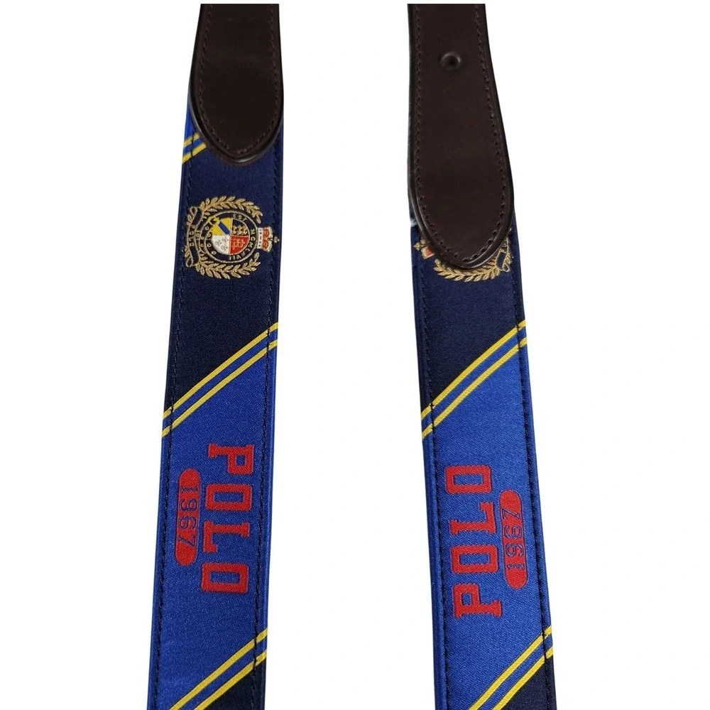 Ralph‎ Lauren Boys Crest Webbed Belt Large L Youth Women S Unisex New